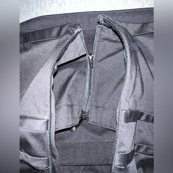 Strapless Mini black dress with pockets - J Crew built in bra Sz 4 - Picture 7 of 7